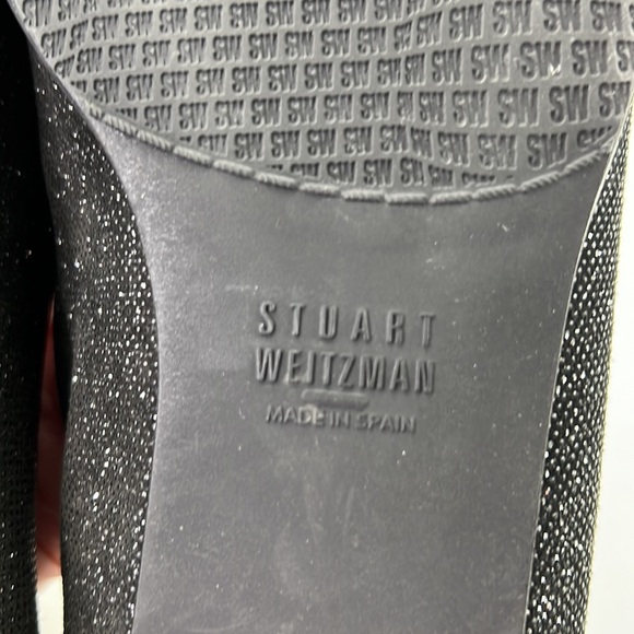 Stuart Weizman black loafers with sparkle - Picture 9 of 10